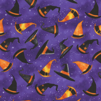 Spooky Tails 33933-689 Purple by Nancy Mink for Wilmington Prints