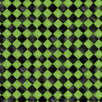 Spooky Tails 33937-779 Green by Nancy Mink for Wilmington Prints, Image