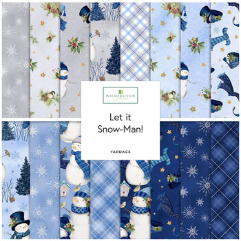 Let it Snow-Man!  Yardage by Danielle Leone for Wilmington Prints, Image