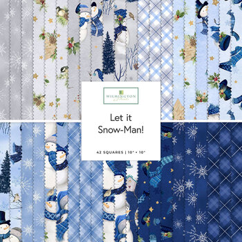Let it Snow-Man!  10 Karat Crystals by Danielle Leone for Wilmington Prints, Image