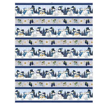Let it Snow-Man! 27752-941 Multi by Danielle Leone for Wilmington Prints, Image
