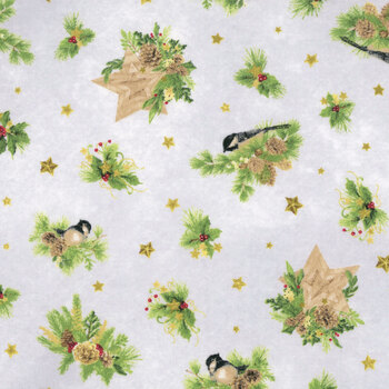 Let it Snow-Man! 27757-972 Gray by Danielle Leone for Wilmington Prints