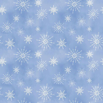 Let it Snow-Man! 27758-410 Light Blue by Danielle Leone for Wilmington Prints, Image