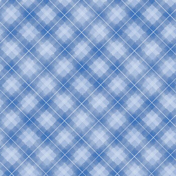 Let it Snow-Man! 27759-440 Medium Blue by Danielle Leone for Wilmington Prints, Image