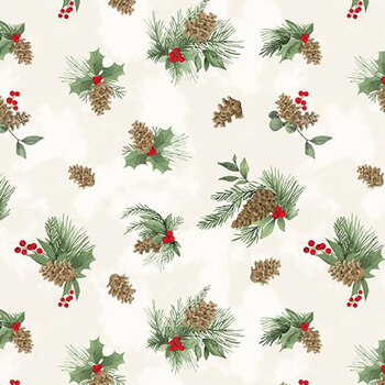 Cardinal Charm 39931-172 Cream by Susan Winget for Wilmington Prints, Image
