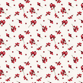 Cardinal Charm 39932-132 Cream by Susan Winget for Wilmington Prints, Image