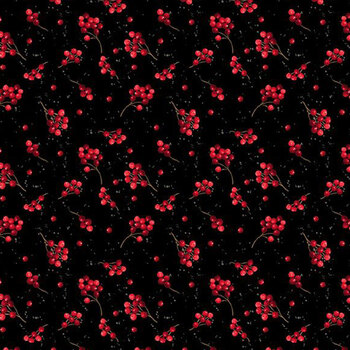 Cardinal Charm 39932-932 Black by Susan Winget for Wilmington Prints, Image