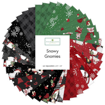 Snowy Gnomies  5 Karat Crystals by Jennifer Pugh for Wilmington Prints, Image