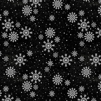 Snowy Gnomies 49376-919 Black by Jennifer Pugh for Wilmington Prints, Image
