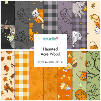 Haunted Acre Wood  14 FQ Set by W.A. Dodge for Studio E Fabrics, Image