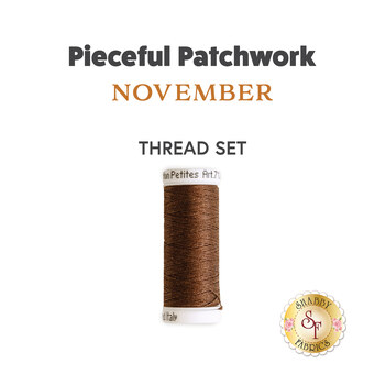  Pieceful Patchwork - November - 1pc Appliqué Thread Set, Image