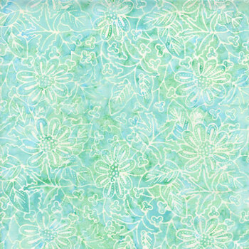Tonga Blossom TONGA-B2518 LEAF by Timeless Treasures Fabrics, Image