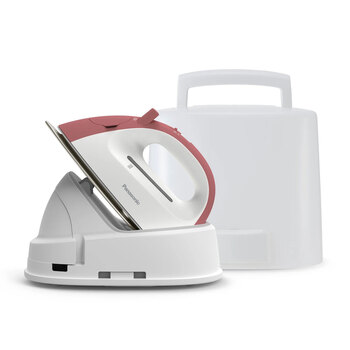 Panasonic Cordless Quilters Compact Iron - Red, Image