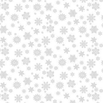 Whiteout Holiday HUE-C3912 WHITE by Timeless Treasures Fabrics, Image