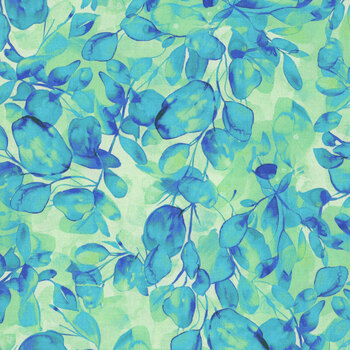 Hydrangea Dream FLORA-CD4245 GREEN by Chong-A Hwang for Timeless Treasures Fabrics