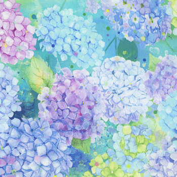 Hydrangea Dream FLORA-CD4241 MULTI by Chong-A Hwang for Timeless Treasures Fabrics