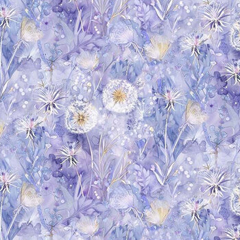 Mystic Meadow FLEUR-CD4216 LILAC by Timeless Treasures Fabrics, Image