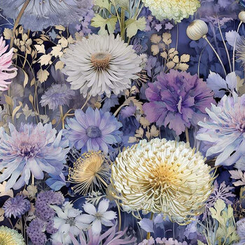 Mystic Meadow FLEUR-CD4211 BLOOM Blooming Wild Floral by Timeless Treasures Fabrics, Image