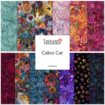 Calico Cat  Yardage by Timeless Treasures Fabrics, Image