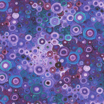 Calico Cat FLEUR-CD4121 LAVENDER by Timeless Treasures Fabrics