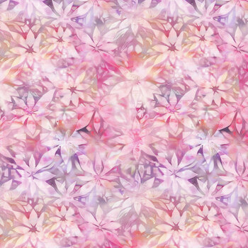 Calico Cat FLEUR-CD4119 PINK by Timeless Treasures Fabrics