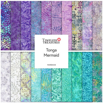 Tonga Mermaid  Yardage by Timeless Treasures Fabrics, Image