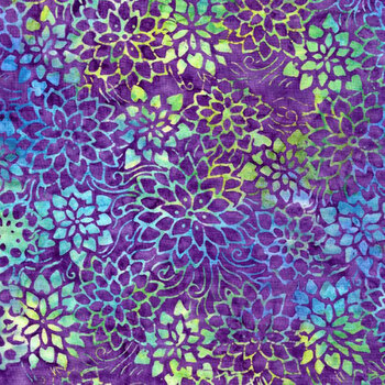 Tonga Mermaid TONGA-B3457 GRAPE by Timeless Treasures Fabrics, Image