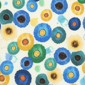 Poppy Serenade POPPY-CD4164 CREAM by Chong-A Hwang for Timeless Treasures Fabrics
