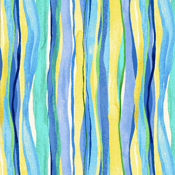 Poppy Serenade STRIPE-CD4171 MULTI by Chong-A Hwang for Timeless Treasures Fabrics, Image
