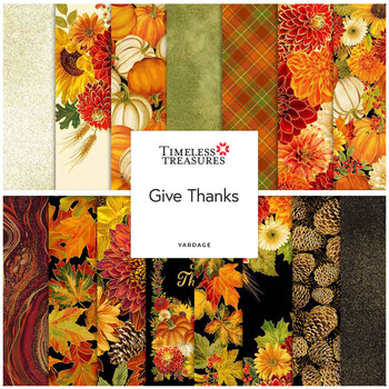 Give Thanks  Yardage by Timeless Treasures Fabrics, Image
