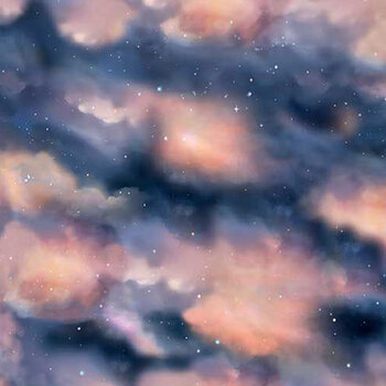 Peace & Harmony DONA-CD4186 NIGHT by Dona Gelsinger for Timeless Treasures Fabrics, Image