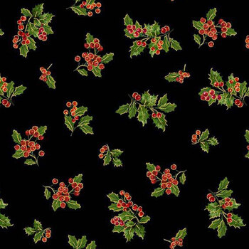 Merry Christmas 2026 HOLIDAY-CM4147 HOLLY by Timeless Treasures Fabrics, Image