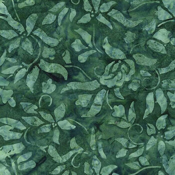 Tonga Poinsettia TONGA-B1526 JUNIPER by Timeless Treasures Fabrics, Image