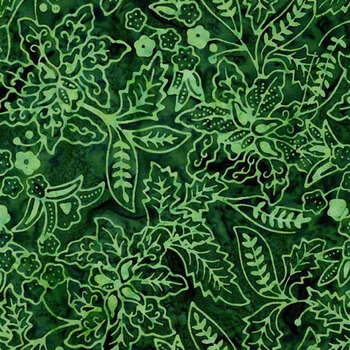Tonga Poinsettia TONGA-B8824 HOLLY by Timeless Treasures Fabrics, Image