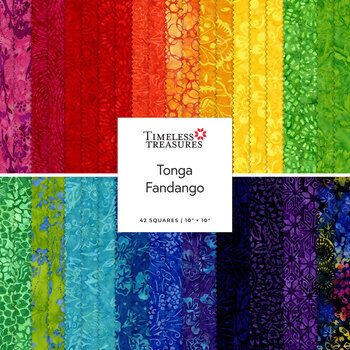 Tonga Fandango  10" Squares by Timeless Treasures Fabrics, Image