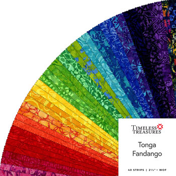 Tonga Fandango  2-1/2" Strips by Timeless Treasures Fabrics, Image
