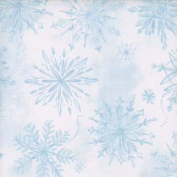Snowfall 108" Wide 54684DW-1 Ice by Whistler Studios for Windham Fabrics, Image