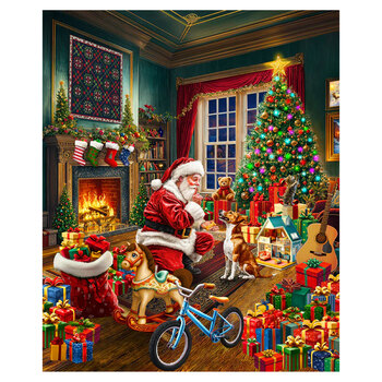 Winter Wonder 55164DP-1 Christmas Morning Panel by Whistler Studios for Windham Fabrics, Image