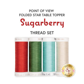 Folded Star Table Topper - Sugarberry - 4pc Thread Set, Image