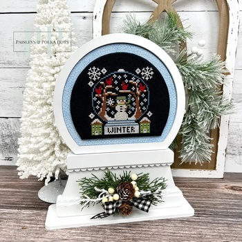 Snow Globe Wood Display - Unfinished Wood, Image