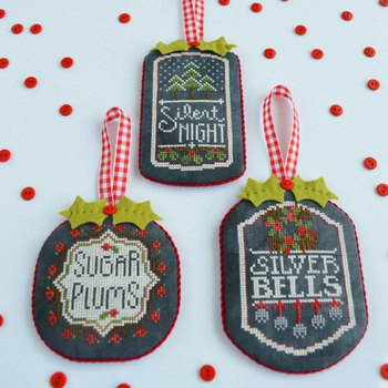 Chalkboard Ornaments - Christmas Collection Part 3 Cross Stitch Pattern, Image