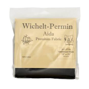 Wichelt - Chalkboard Black - 14ct Aida Cloth - 18" x 25", Image