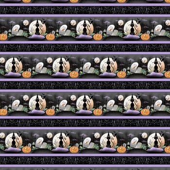 Hauntingly Yours  Yardage by Gia Graham for White Owl Textiles, Image