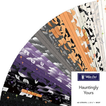 Hauntingly Yours  2-1/2" Strips by Gia Graham for White Owl Textiles, Image