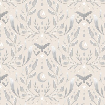 Hauntingly Yours W125-004-070 Cream by Gia Graham for White Owl Textiles, Image