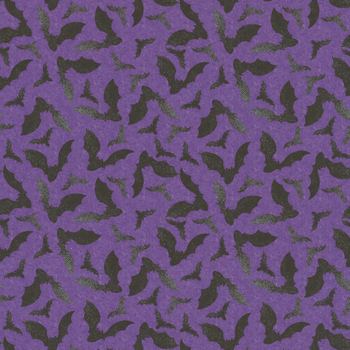 Hauntingly Yours W125-008-477 Purple by Gia Graham for White Owl Textiles
