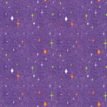 Hauntingly Yours W125-009-420 Purple by Gia Graham for White Owl Textiles