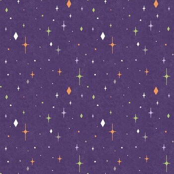 Hauntingly Yours W125-009-420 Purple by Gia Graham for White Owl Textiles, Image
