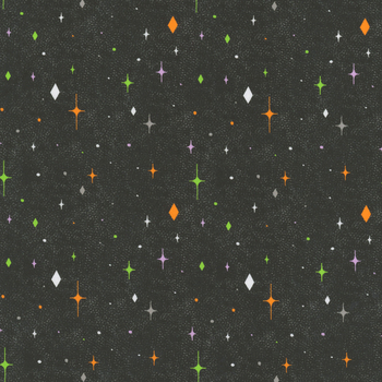 Hauntingly Yours W125-009-720 Black by Gia Graham for White Owl Textiles
