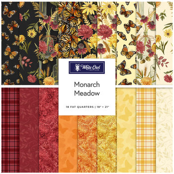 Monarch Meadow  18 FQ Set by Nicole Tamarin for White Owl Textiles, Image
